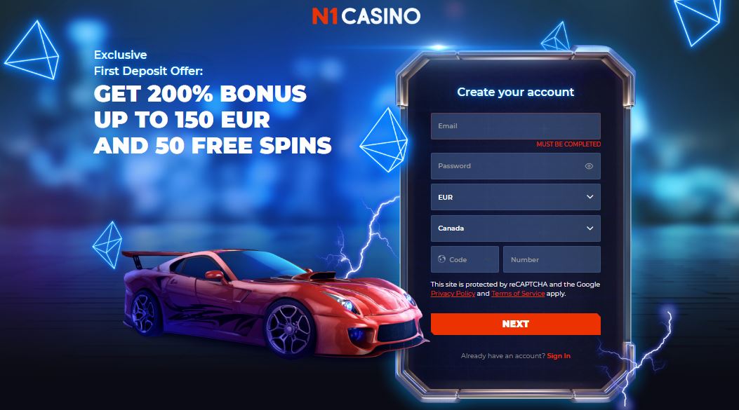 N1 Casino Screenshot